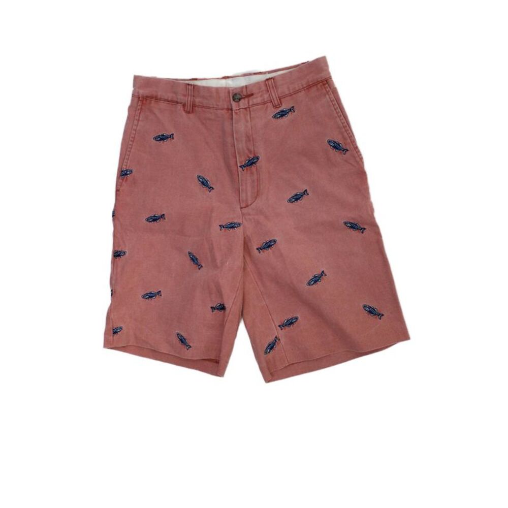 Murrays Toggery Shop Mens Pink Chino Shorts 100% Cotton Button Beach Size 28